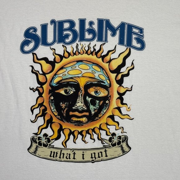 Sublime What I Got T Shirt Mens 2XL White Sun Logo Rock Band Graphic Tee Music - Picture 7 of 8